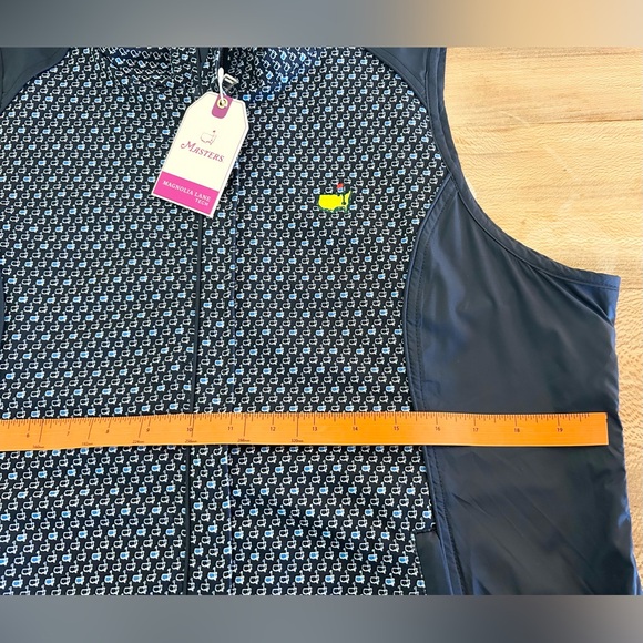 Authentic Masters Women’s Golf Windbreaker Reversible Navy Vest. - Picture 5 of 7